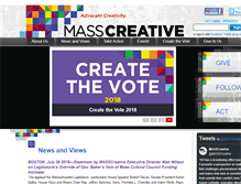 Tablet Screenshot of mass-creative.org